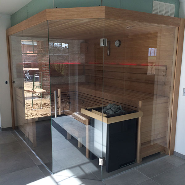Neubau einer finnischen Sauna